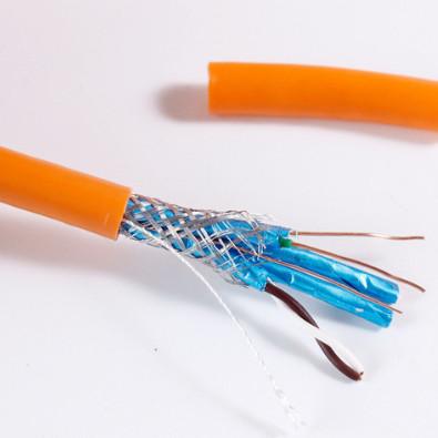 LSZH Jacket SFTP CAT 8 2000 MHz 22 AWG Network Copper Ethernet Cable