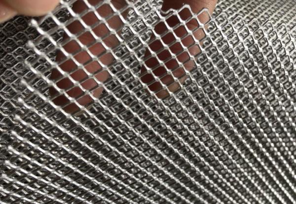 2.5 x 5 mm Diamond Aluminum Expanded Metal Mesh With Thickness 0 . 3mm