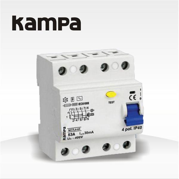 Kampa Rccb Overload Protection , 6ka 63amp Rccb Residual Circuit Current Breakers