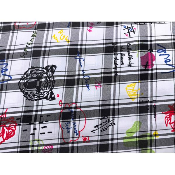 Good Quality Plaid Fabric High-Quality Printing for Statement Spring Apparel