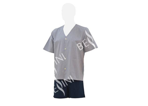 Customized Size Mens Silk Pajama Set , Environmental Mens Pajama Shorts Set