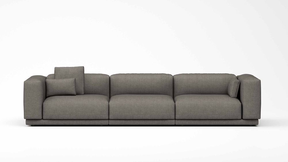 Fabric Modular Reception Sofa 2.4m 3.3m Office Waiting Area Sofa