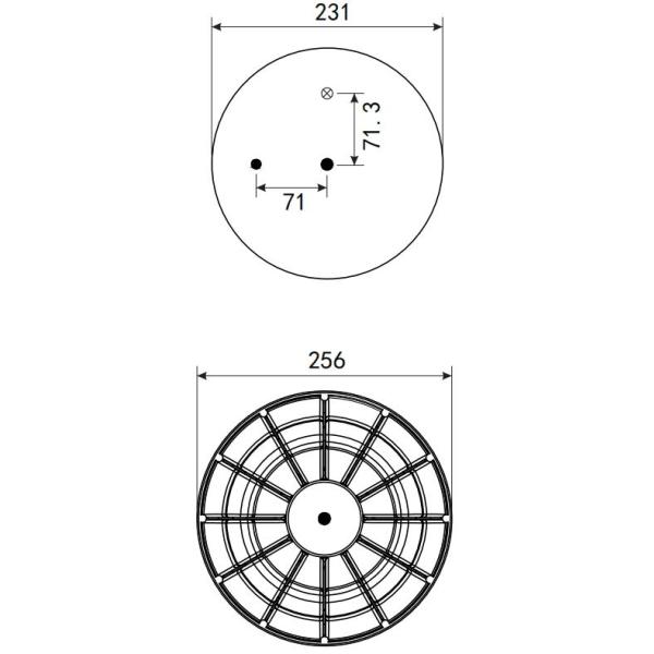 Single Piece Air Spring Bags For Trucks Genuine Goodyear 1R12-1049