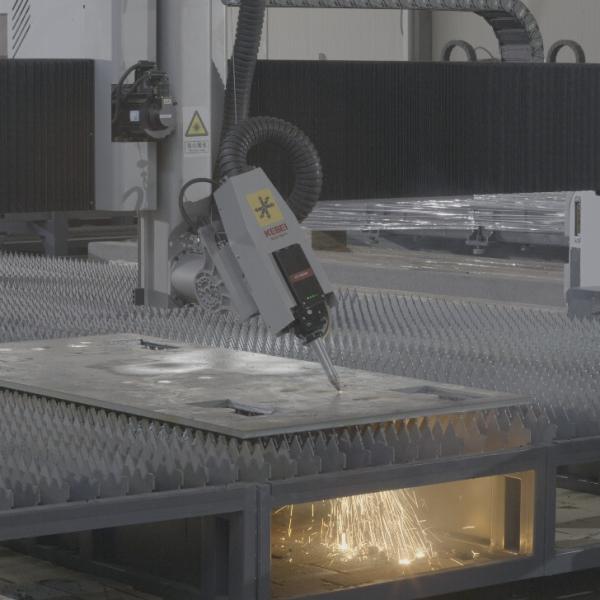 14000mm*500mm Machine de découpe au laser à fibre de plaque à grille à bille Coupe à deux axes Z