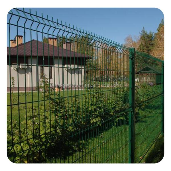 Résidence extérieure 3D courbée filet de fil de fer soudé clôture de jardin pour panneau de clôture en matériau métallique