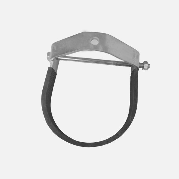 o TPE de aço inoxidável da braçadeira do tubo 1Inch 304 isolou ODM 120*30*50mm das braçadeiras de tubulação do suporte