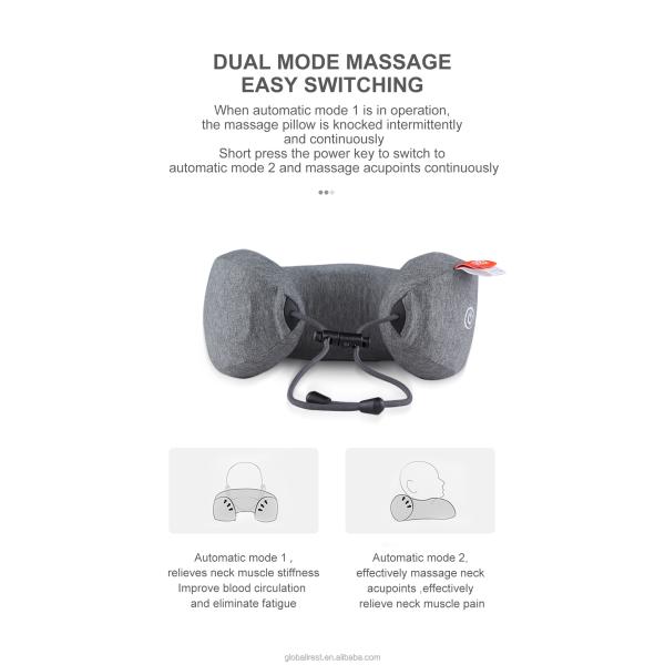 Customized Color Body Neck Massage U-shaped Vibrating Massage Pillow Massage Cushion