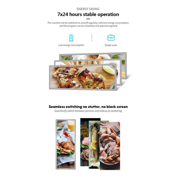Потолок сторон двойника LCD установил рекламировать дисплей Android7.1 окна