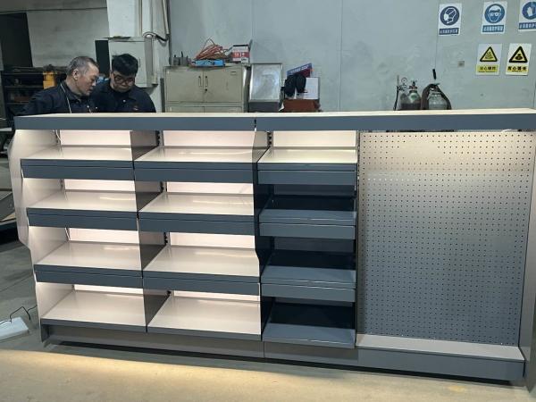 Flex Wall 8' Assembly Custom Retail Display Racks Corrosion Resistant Multilayer