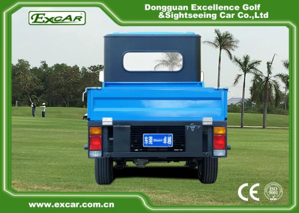 Blue Color Two Seater Electric Utility Car With 7.5KW 48V Trojan Battery
