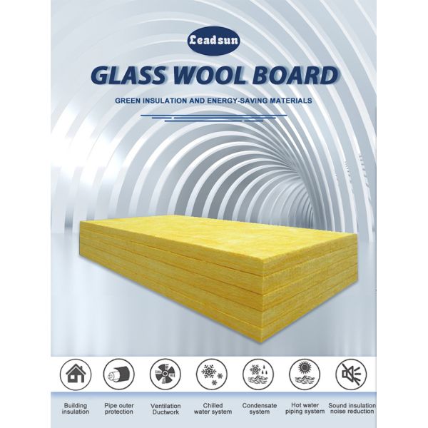 Glass Wool Insulation Board 50–130 kg/m³ for Thermal, Acoustic  Fire Safety in Construction