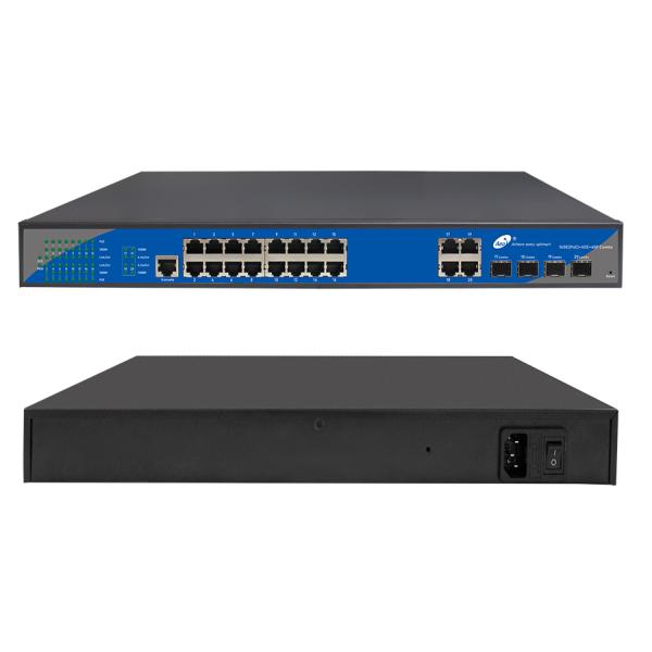 10/100/1000Mbps 16 гаван POE управляло переключателем