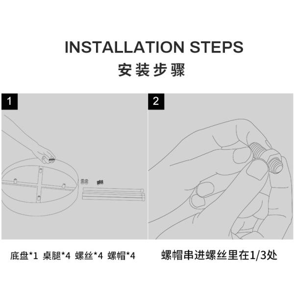 Wear Resistant 40cm Diameter Metal Coffee Table , Irregular Round Tea Table