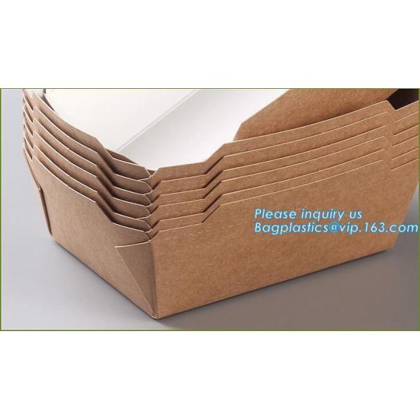 Disposable brown kraft paper boat paper food tray,Latest design food grade cardboard food fold paper boat trays bagease