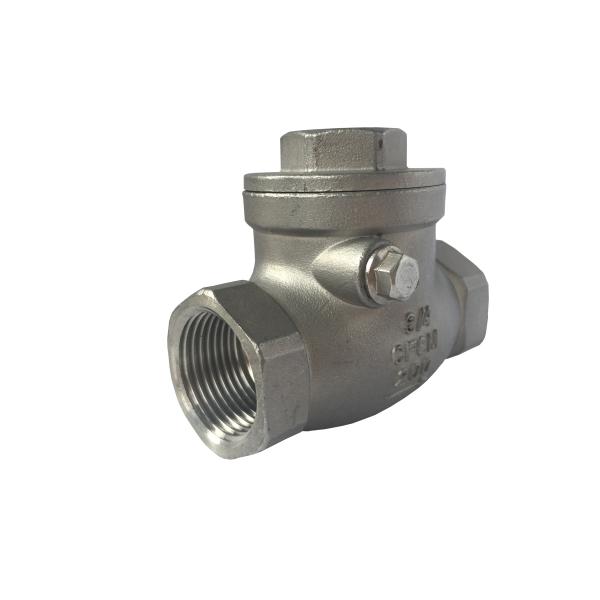 Привинченный СС316 и СС304 задерживающий клапан, задерживающий клапан качания литой стали