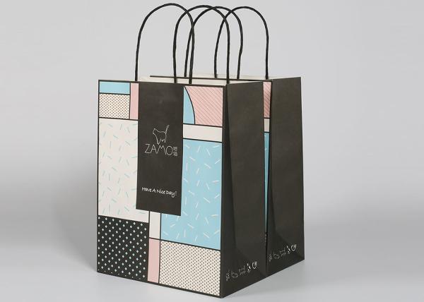 Decorative Glitter Carry Sturdy Gift Bags 150 gsm For Wedding Gift Packing