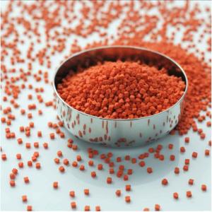Colorfast Colored Plastic Pellets Nylon PA Colorant Masterbatch Orange For