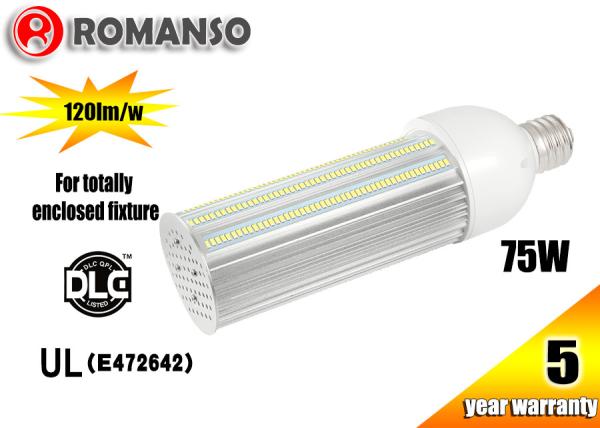 75w Outdoor Led Street Light Bulbs , 180 Degree Corn Bulb E27 E39