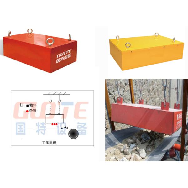 Пропускная способность 0,1-35 кг/т/ч. Постоянный магнитный сепаратор высокой жесткости для конвейерной ленты