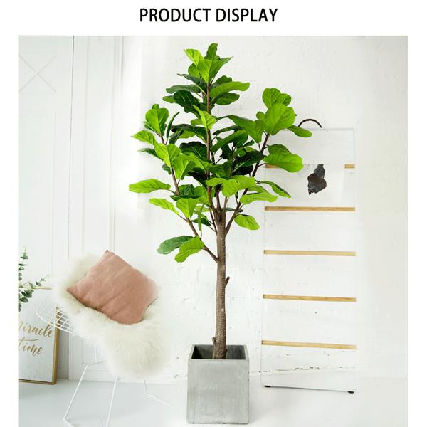 120cm 160cm Artificial Ficus Lyrata House Floor Plants Evergreen Refreshing Plants