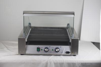 12 Tube Hot Dog Grill Machine 304 Stainless Steel for Restaurant