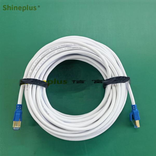 40 Гбит/с 2000 МГц CAT8 SFTP Shielded 10 Gigabit Network Round Type Oxygen Free Copper 8 Core Скрученный парный кабель