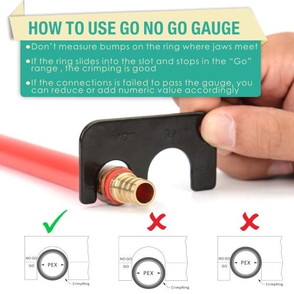 Rustproof PEX Cinch Clamp Tool Anti Corrosion For Copper Rings