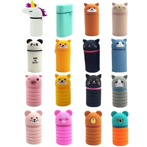 Свертываемый силиконовый карандаш, легко очищаемый, водонепроницаемый