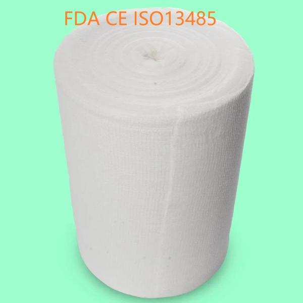 White Sterile 100% Cotton Absorbent Gauze Roll Jumbo Gauze Roll For South Africa Local Suppliers