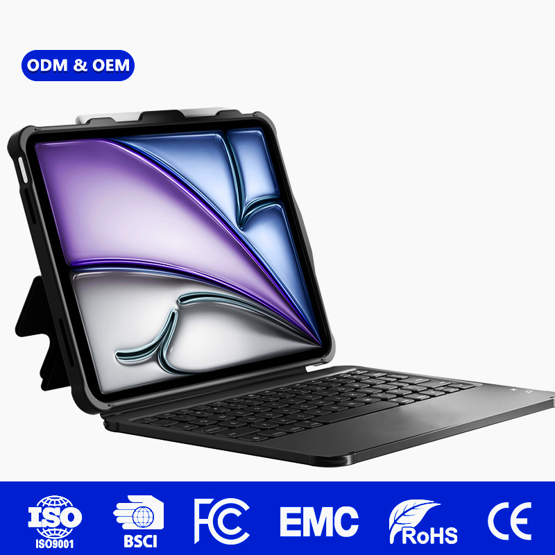 Wholesale USB-C Stable Connection Wired Keyboard Case Plug & Play for iPad A16 - Rugged, Trackpad, Pencil Holder, OEM Logo