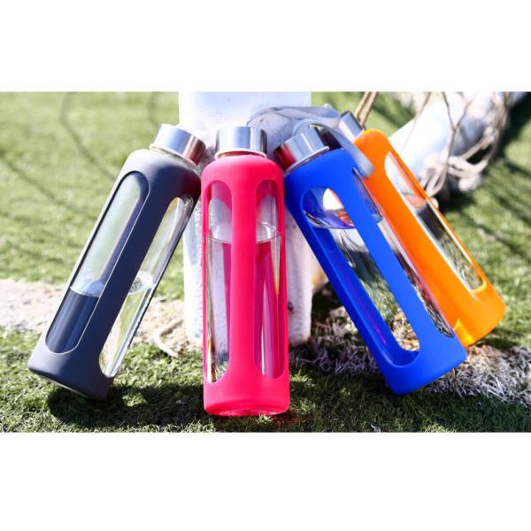 Safe Leak Proof Reusable Water Bottles Eco Friendly With Silicone Sleeve