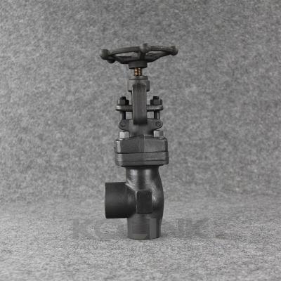Angle Forged Steel Globe Valve SW NPT Carbon Steel