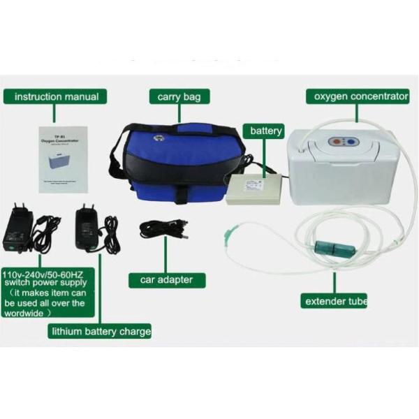 Maison de voiture de charge de batterie au lithium de concentrateur de l'oxygène de thérapie d'oxygène à la maison utilisée avec le seul poids 2Kgs