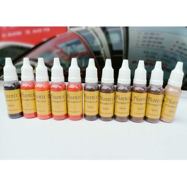 Чернила татуировки нетоксического микро- облопачивания 15ML постоянные пигментируют сливк темного кофе особенную