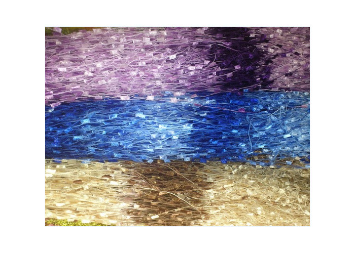 100% Polyester Multi Color Crochet Fancy Yarns For Knitting Scarf , Eco Friendly