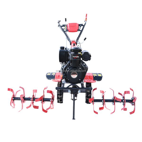 161x101x102CM 7Hp Farm Mini Land Cultivation Machine Walking Hand Tractor Cultivator
