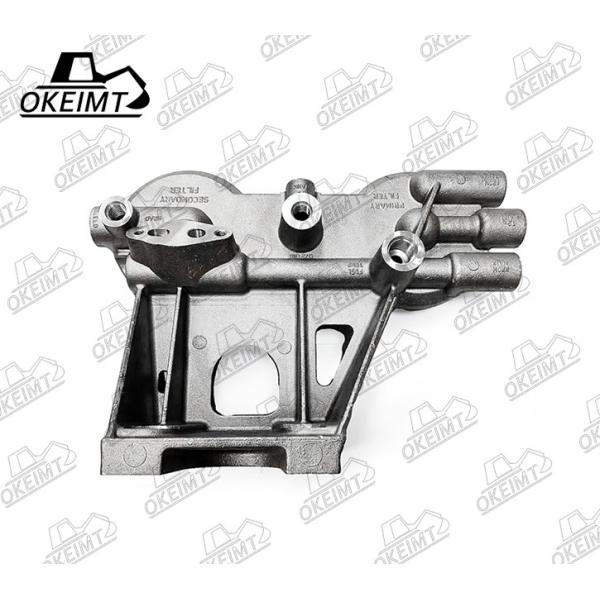 Aluminum 331-6435 Oil Filter Head For Excavator Engine Machinery Parts