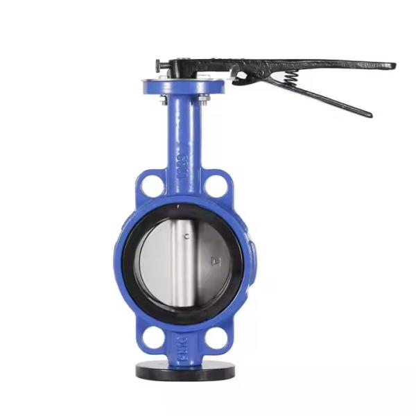 Centerline Concentric Wafer Type Butterfly Valve Dn100 Pn16 Epdm Seat Handle Operated