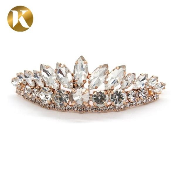 Sparkling Diamond Buckle Shoes Decoration Accessories 75mm*25mm Size