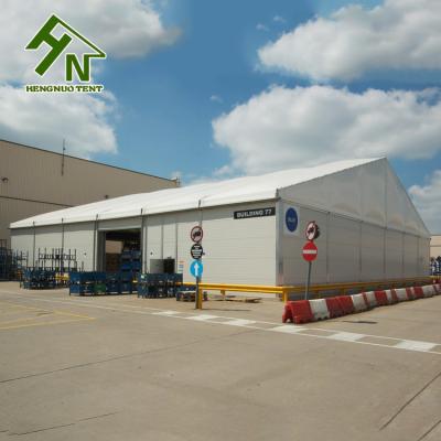 das barracas exteriores laterais do armazém da altura 4m de 20x40m dossel contínuo do armazenamento da parede