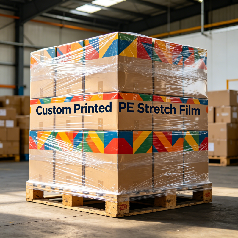 YIHONG Wrapping Film Packing Clear LLdpe Plastic Wrap Roll Polyethylene Package Carton Transparent Stretch Film