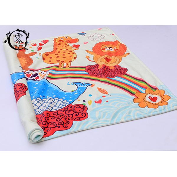 Lovely Cartoon Animals Design Blanket , 80 x 160CM Mink Velvet Cashmere Blanket