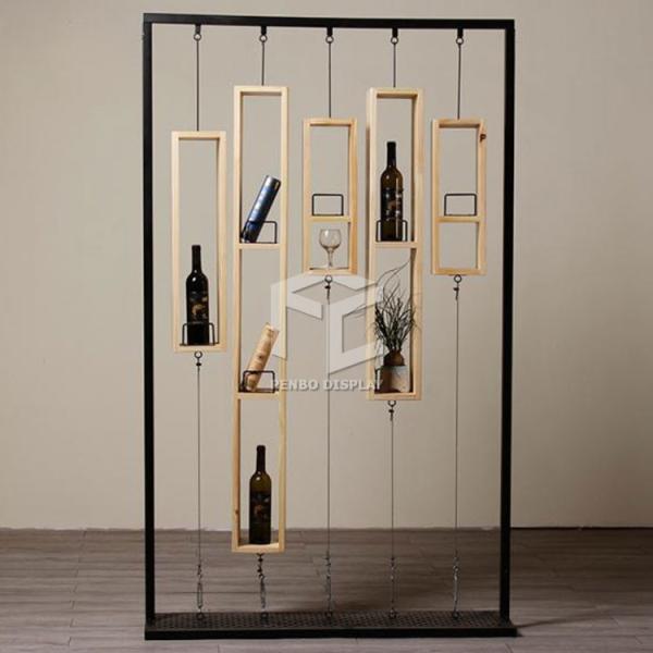 1200*450mm Iron Wine Rack For Store EPE Cotton Packaging