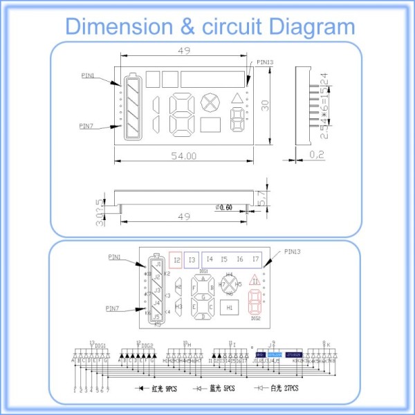 18Y Source Factory DIP Custom 7 Segment LED Display Arduino Utmost bright 7 Segment Custom Led Display Full color Customized Seven Segment FND Led for scooter balance car