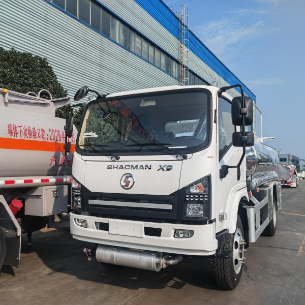 Shacman X9 Aluminum Alloy Fuel Gasoline Oil Tanker Truck With Fuel Bowser