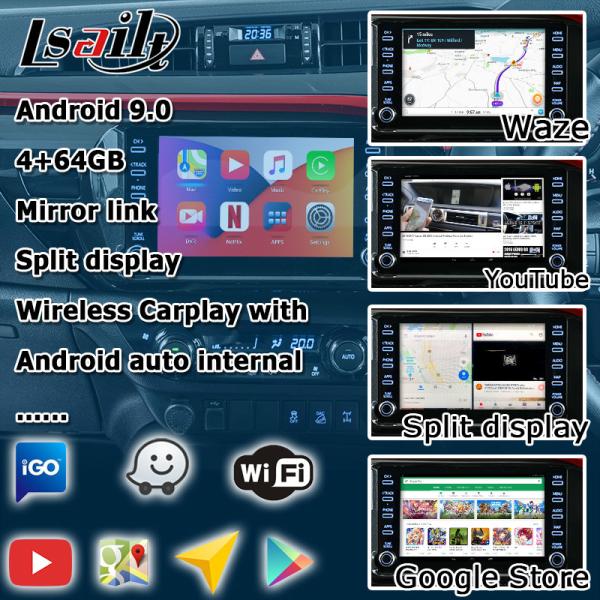 Мультимедиа андроида Тойота Hilux взаимодействуют касание 3 беспроводного carplay андроида автоматическое