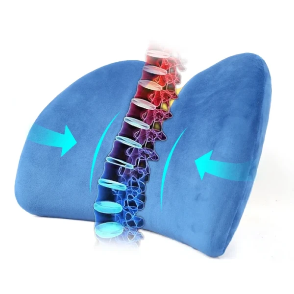 2 in 1 Memory Foam Seat Cushion with Back Support Cushion 35.2X41X9.5cm / 38.6x27x10cm