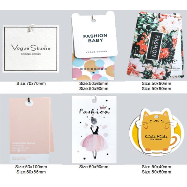 Etiquetas impressas luxuosas Matt Laminated do balanço de Hang Tags 800gsm Eco