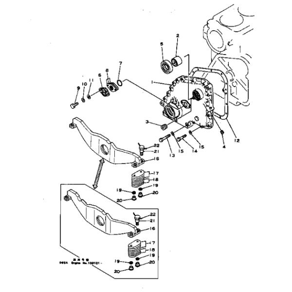 6610-21-3511 6610213511 Sceau avant KOMATSU Pièces détachées de tracteurs pour NH220