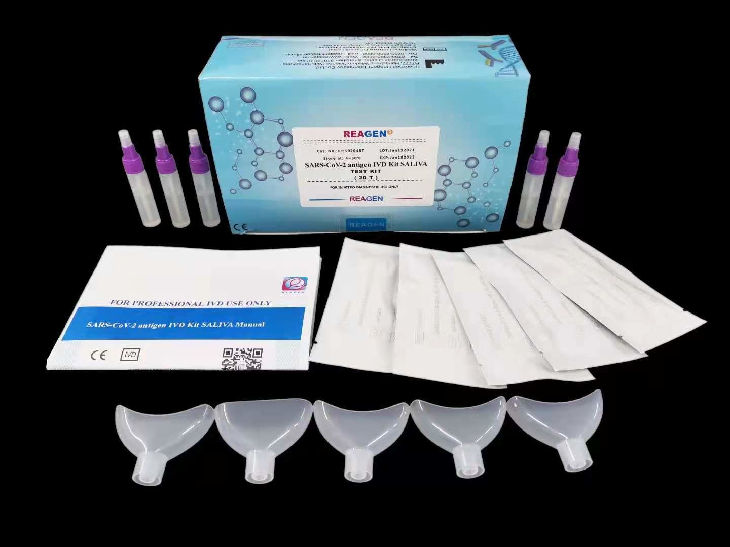 SALIVA Antigen IVD Kit SARS-CoV-2 Белый список CE 5 мин Старение